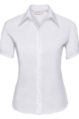 RUSSELL R957F - LADIES SHORT SLEEVE ULTIMATE NON IRON SHIRT