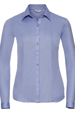 Russell R962F - Elegant Ladies Long Sleeve Herringbone Shirt