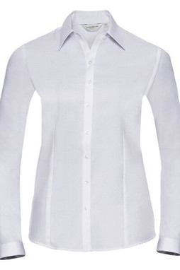 Russell R962F - Elegant Ladies Long Sleeve Herringbone Shirt