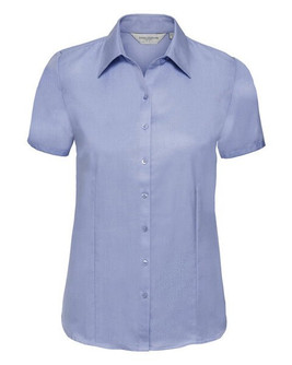 RUSSELL R963F - LADIES SHORT SLEEVE HERRINGBONE SHIRT