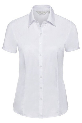 RUSSELL R963F - LADIES SHORT SLEEVE HERRINGBONE SHIRT