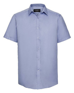 Russell R963M - Mens Long Fit Short Sleeve Herringbone Shirt