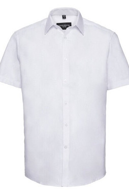Russell R963M - Mens Long Fit Short Sleeve Herringbone Shirt