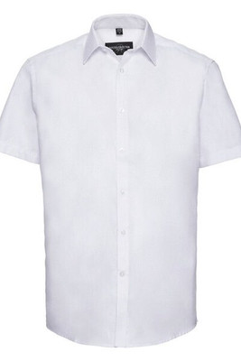 Russell R963M - Men's Long Fit Short Sleeve Herringbone Shirt