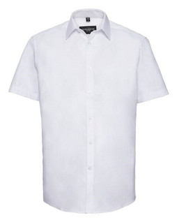 Russell R963M - Mens Long Fit Short Sleeve Herringbone Shirt
