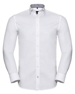 Russell R-964M-0 - Elegant Long Sleeve Herringbone Dress Shirt