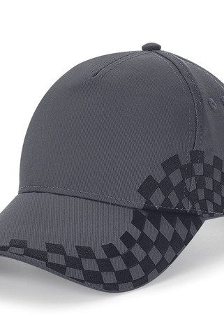Beechfield B159 - Premium Cotton Racing Cap with Chequer Design