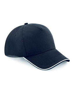 Beechfield B25C - Premium Cotton Twill 5 Panel Cap with Piped Peak