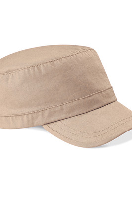 Beechfield B34 - Stylová Bavlněná Armádní Čepice s Kovovým Zapínáním