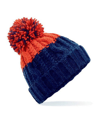 Beechfield B437 - Luxury Thermal Pom Pom Cable Knit Beanie