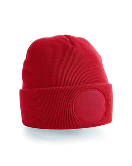 Beechfield B446 - Soft-Touch Acrylic Beanie with Customizable Patch