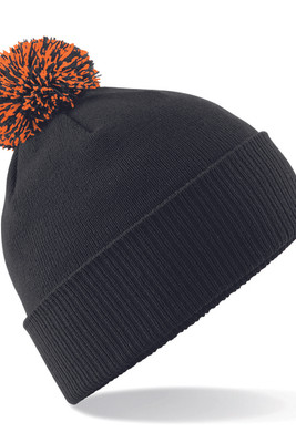 Beechfield B450 - Vinterstjerne Pompom Beanie til Kvinder
