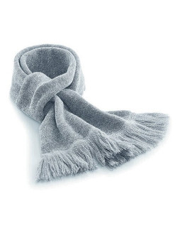 Beechfield B470 - Luxurious Double Layer Knitted Scarf with Tassels