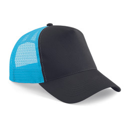 Beechfield B640 - Retro Snapback Kasket med Mesh Paneler