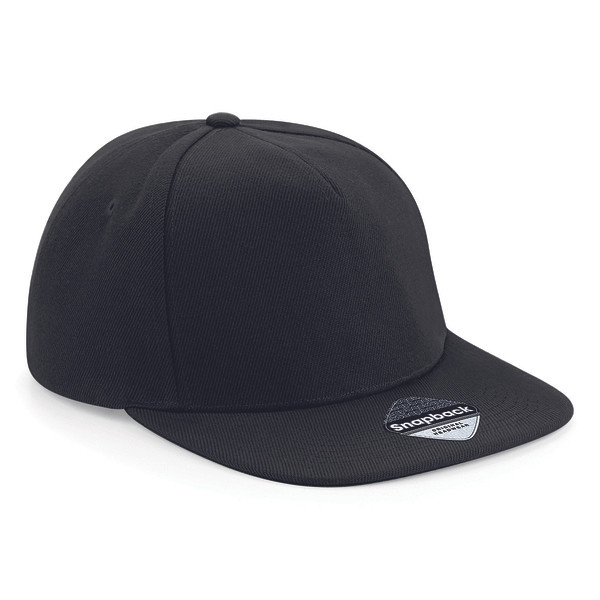 Beechfield B660 - Retro Style Flat Peak Snapback Cap
