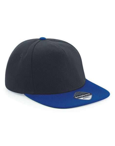 Beechfield B660 - Retro Style Flat Peak Snapback Cap