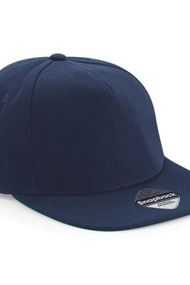 Beechfield B660 - Retro Style Flat Peak Snapback Cap