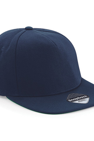 Beechfield B660 - Retro stil Flat Peak Snapback Cap