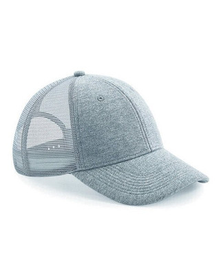 Beechfield B678 - Premium Cotton Jersey Trucker Cap with Mesh Panels