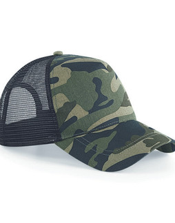 Beechfield B694 - Retro Camouflage Snapback Trucker Hat 