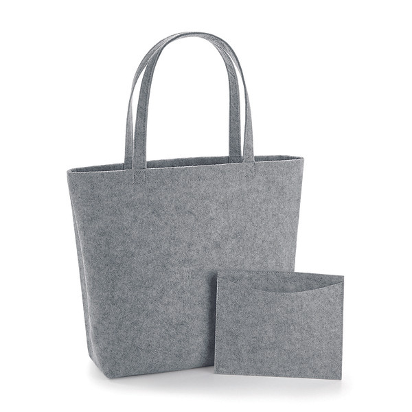 Bag Base BG721 - Versatile Polyester Felt Shopping Tote with Pocket
