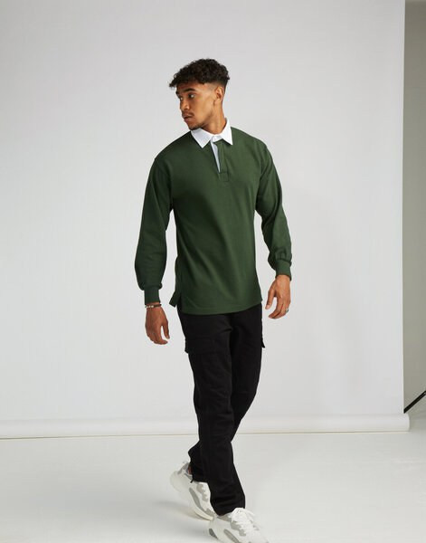 Front row FR001 - Premium Long Sleeve Rugby Shirt with Reinforced Cuffs