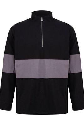 FRONT ROW FR006 - PANELLED 1/4 ZIP