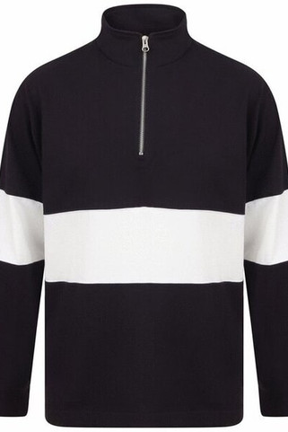 FRONT ROW FR006 - PANELLED 1/4 ZIP