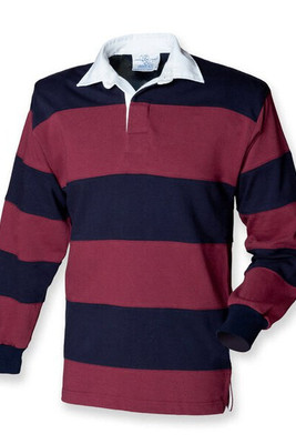 Front row FR008 - Premium Ringspun Cotton Rugby Shirt with Stripes