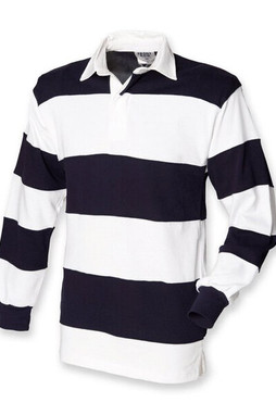 Front row FR008 - Premium Ringspun Cotton Rugby Shirt with Stripes