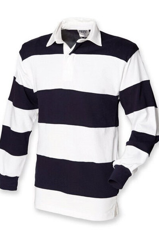 Front row FR008 - Premium Ringspun Cotton Rugby Shirt with Stripes
