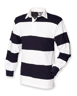 Front row FR008 - Premium Ringspun Cotton Rugby Shirt with Stripes