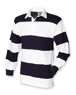 Front row FR008 - Premium Ringspun Cotton Rugby Shirt with Stripes