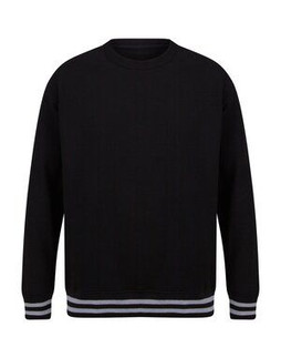 FRONT ROW FR840 - SWEAT WITH STRIPED CUFFS