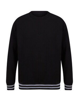 FRONT ROW FR840 - SWEAT WITH STRIPED CUFFS