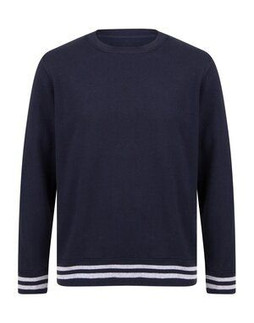 FRONT ROW FR840 - SWEAT WITH STRIPED CUFFS