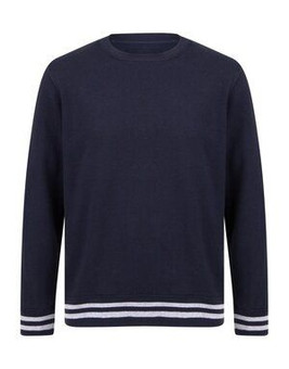 FRONT ROW FR840 - SWEAT WITH STRIPED CUFFS