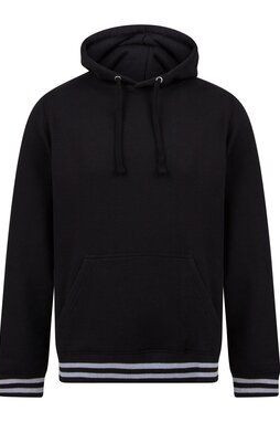 FRONT ROW FR841 - HOODIE WITH STRIPED CUFFS