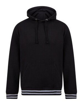 FRONT ROW FR841 - HOODIE WITH STRIPED CUFFS