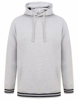 FRONT ROW FR841 - HOODIE WITH STRIPED CUFFS
