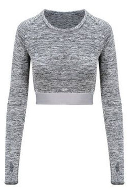 JUST COOL BY AWDIS JC039 - WOMENS LONG SLEEVE CROP T