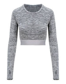 JUST COOL BY AWDIS JC039 - WOMENS LONG SLEEVE CROP T