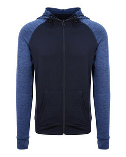 JUST COOL BY AWDIS JC057 - ActiveFit Contrast Zoodie with Quick Dry Fabric