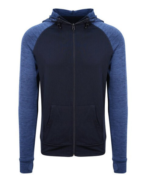 JUST COOL BY AWDIS JC057 - ActiveFit Contrast Zoodie with Quick Dry Fabric
