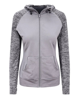 JUST COOL BY AWDIS JC058 - Womens Active Fit Contrast Zoodie with Thumb Holes