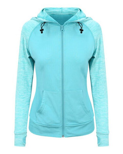 JUST COOL BY AWDIS JC058 - Womens Active Fit Contrast Zoodie with Thumb Holes