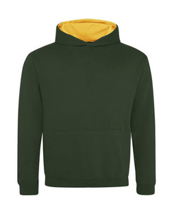 JUST HOODS BY AWDIS JH003J - Premium Kids Varsity Hoodie with Contrast Hood
