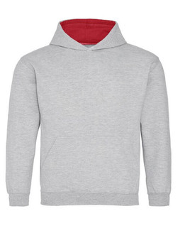JUST HOODS BY AWDIS JH003J - Premium Kids Varsity Hoodie with Contrast Hood