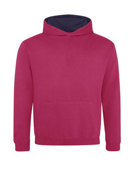 JUST HOODS BY AWDIS JH003J - Premium Kids Varsity Hoodie with Contrast Hood