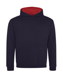 JUST HOODS BY AWDIS JH003J - Premium Kids Varsity Hoodie with Contrast Hood